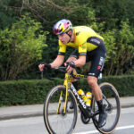 Wout van Aert of Team Visma | Lease a Bike in the downhill of the Oude Kwaremont during E3 Saxo Classic 2024